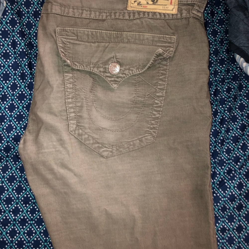True Religion khaki pants grey